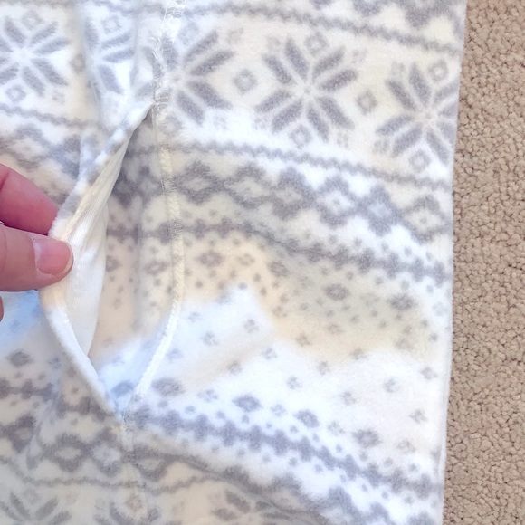 Made For Life Lightweight Zip Up Fleece Jacket Womens Medium White Grey Pockets - Picture 7 of 10